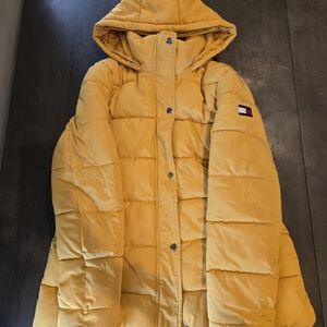 Tommy Hilfiger Women's Yellow Puffer Jacket
